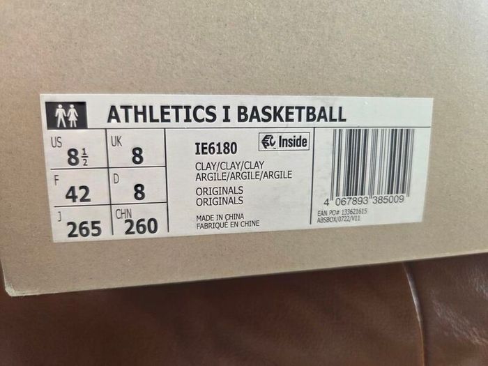 Adidas Fear of God Athletics 1 Basketball Sneakers UK 8 Clay Beige
