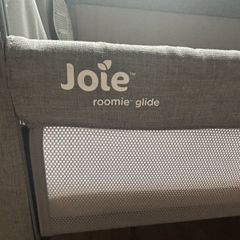 Joie glide next to me crib
