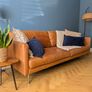 EZ Living Piper 3 Seater Charme Cigar Leather Image 2
