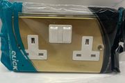 Brass Double Socket