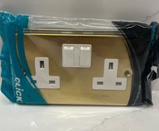Brass Double Socket