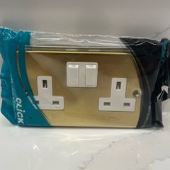 Brass Double Socket