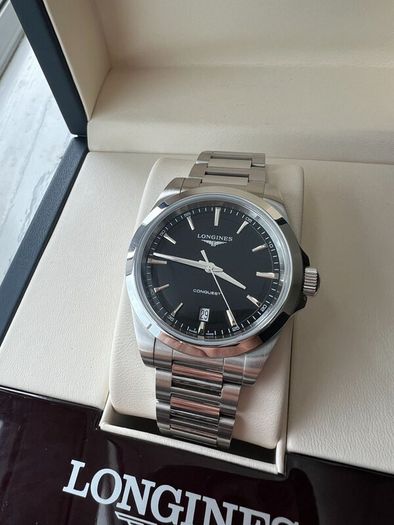 Longines Conquest 38mm Quartz -Steel/Black