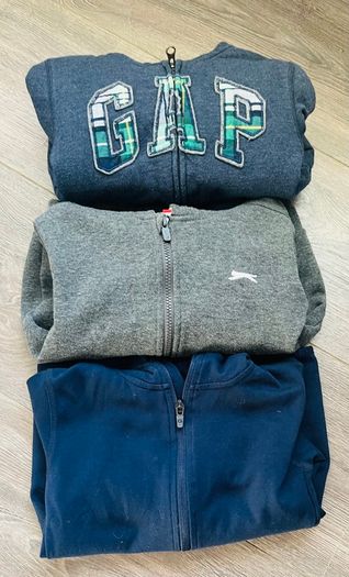 3 x Kids hoodies age 5-6 GAP and Slazenger