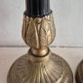 French Empire-style gilt bronze and black-painted (or ebonized) candlesticks Image 2