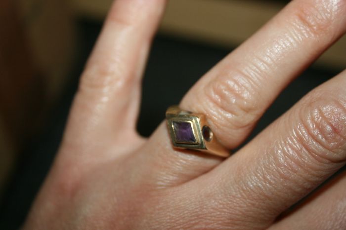 Vintage 375 Gold Ring  9 Carat Yellow Gold Ring 2,8g
