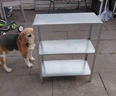 2 x IKEA HYLLIS shelving unit garden storage 60x27x74 cm