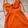 Orange halter neck dress Image 7
