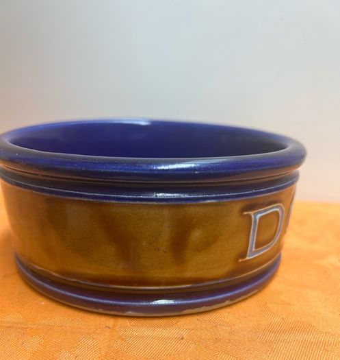 Art Deco Stoneware Bourne Denby Dog Bowl