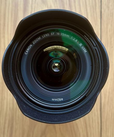 Canon EF 16-35mm Len's, f2.8L iii with a Canon 82mm UV Filter