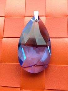 Swarovski Element Blue Crystal Silver Pendant