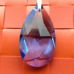 Swarovski Element Blue Crystal Silver Pendant