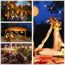 FREE EXPRESS SHIPPING LED Outdoor String Lights Mains Powered with Plastic Bulbs, 30FT Garden Patio String Lights Outdoor Festoon Lights with 16+1 E12 Bulbs for Indoor & Outdoor Image 2