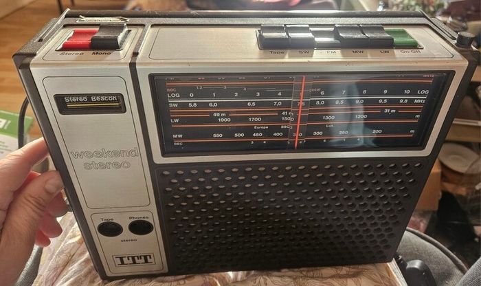 Vintage ITT Weekend Stereo Radio with Push Buttons
