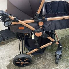 Elegant baby stroller 3 in1