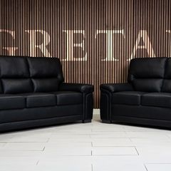 3+2 Bromley Gretal Leather Sofa Set