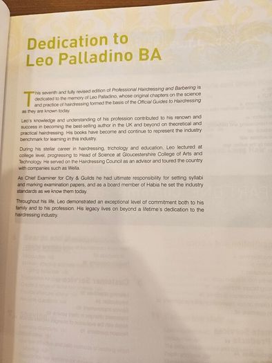 Hairdressing & Barbering The Professional Official Guide To Level 3. Large Volume Paperback In Good Condition.  See Photos For Same.