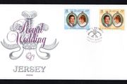 1981 Jersey Royal Wedding of Prince Charles and Lady Diana Spencer Commemorative Stamps First Day cover (FDC)