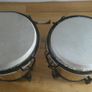 Street life Music Bongo Drum Set Tunable Wood Percussion 6" & 7" Natural Hide Image 5