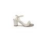 Rainbow Club Emma Ivory Satin wide fit pearl block heel bridal sandals Size 6 Image 2