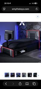 Xrocker single bed with TV stand