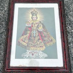 Antique Child of Prague picture, c1940