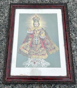 Antique Child of Prague picture, c1940