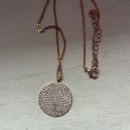 Absolute rose gold necklace and earrings