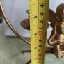 Cherub candle holder vintage golden metal Image 4