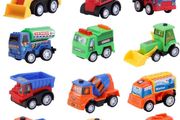 12 PCS Construction Toy Pull Back Digger Mini Vehicles Excavator Bulldozer Truck Toy For Kids Boy Girl Toddlers Party Favor Cake Decorations birthday gift