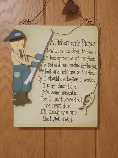 Anglers Prayer Sign