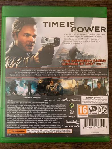 Quantum Break XB1