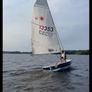 Laser 13 sailboat with road and launching trailer Image 8