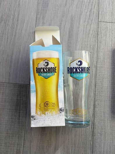 Rockshore Lager Pint Glass in Box (New)