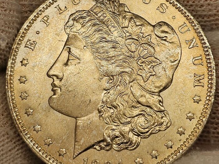 USA United States Silver 1904 O Morgan Dollar Beautiful Uncirculated Lustrous Superb!