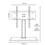 BRAND NEW Universal LCD Flat-Screen TV Desktop Stand With Aluminum Base For 25'- 55' Screens Load Up To 30kg VESA Max 400x400mm Image 5
