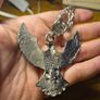 Vintage Eagle and Skull Necklace Image 6