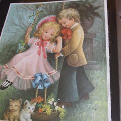 Silk unframed picture