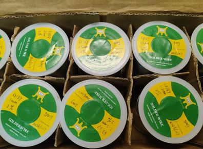 Premium 63/37 Solder Wire, 500g / 250g, 2% Flux, Various Diameters