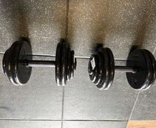 Dumbbells, Metal, 2 X 27.5KG, CHEAP!