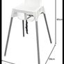 IKEA Antilop high chair and 2x klammig cushions Image 2