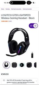 Logitech Wireless Gaming Headset NEW