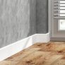 Pvc Skirting Board Black 80x15mm L= 2.20m Matt Laminated - New Image 2