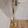 marble and brass floor lamp Image 8