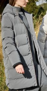 Quilted/padded Long Coat