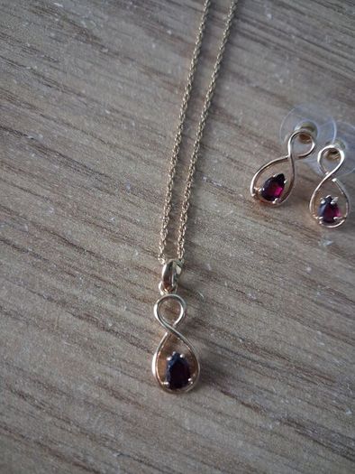 necklace  and earrings