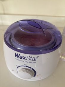 Wax pot and oils.