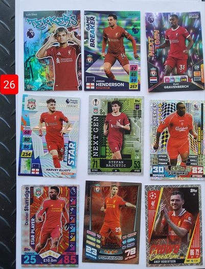 Liverpool Football Cards (shiny, Special, Etc)