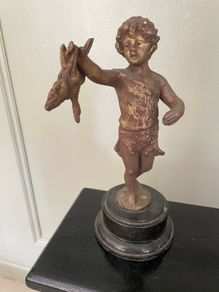 Art Deco Pewter Figurine