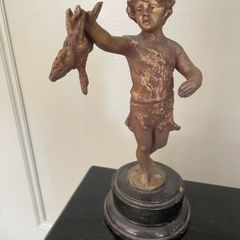 Art Deco Pewter Figurine